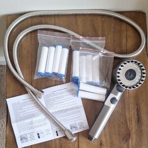 Filtered High Pressure Handheld Shower Head | 3 Settings & Replacement Filters🚿